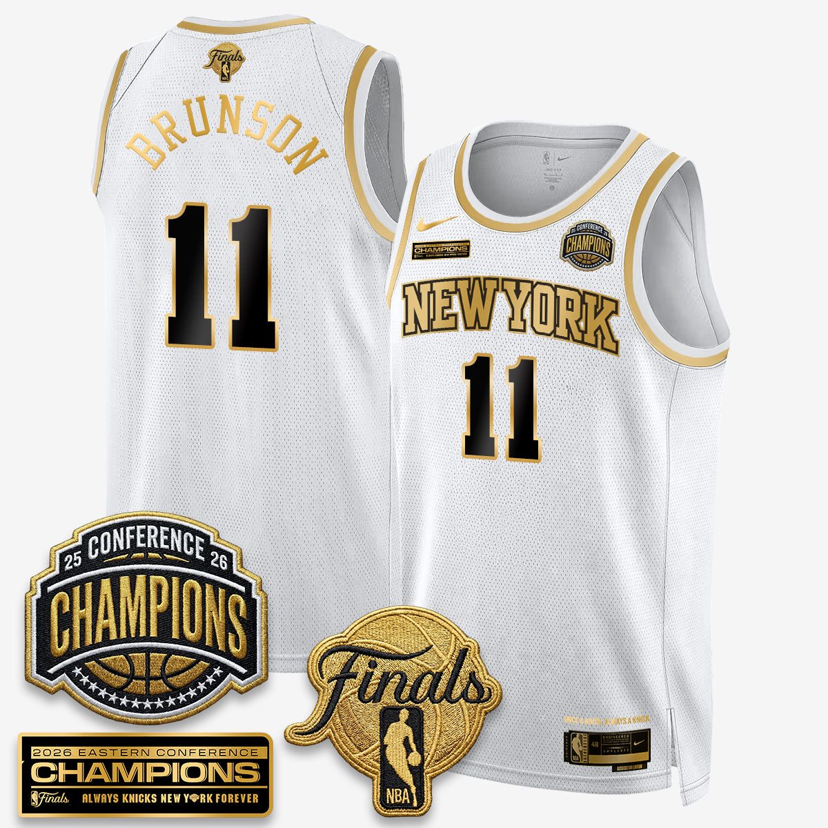 NYK 2026 NBA Eastern Conference Champions Vapor Jersey - Stitched n6