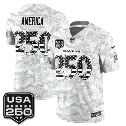 Baltimore Ravens 2026 Salute to Service Vapor Jersey - Stitched