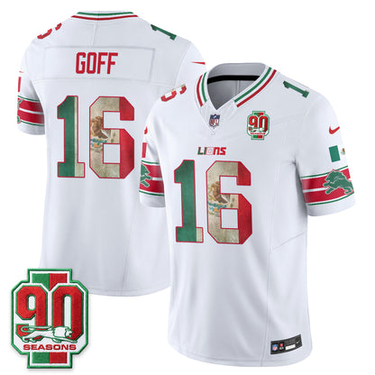 Detroit Lions Mexico Edition Vapor Jersey - Stitched