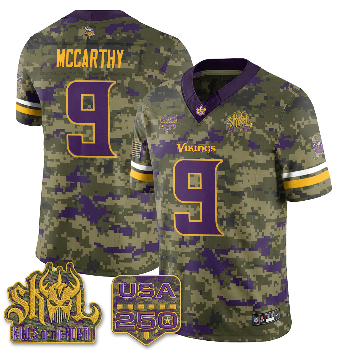 MIN 2026 Salute to Service Edition Vapor Jersey - Stitched