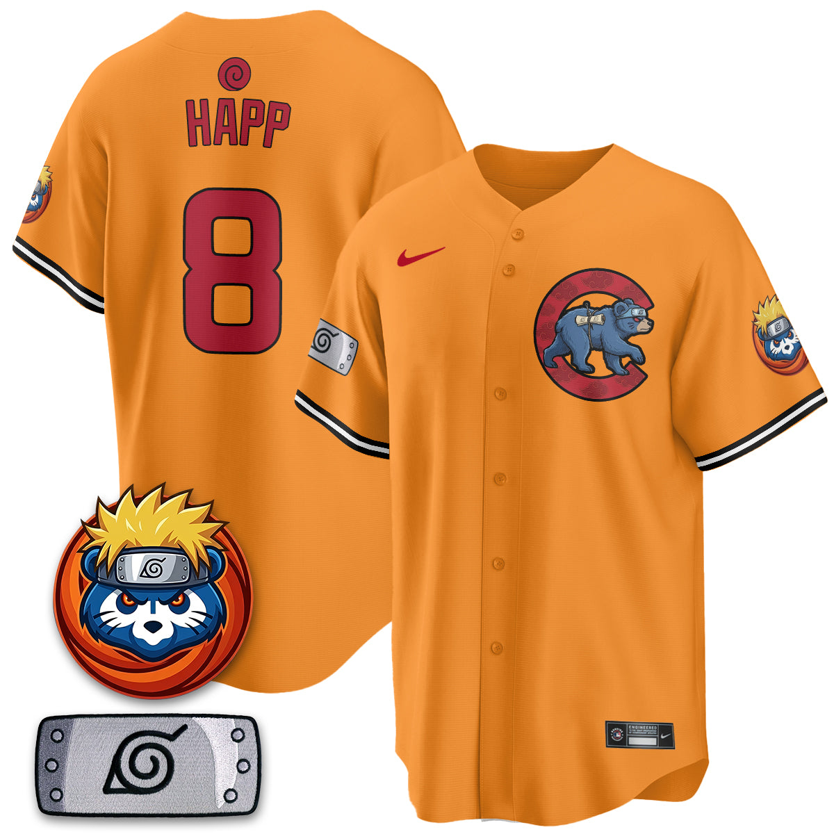 Chicago Cubs Naruto Akatsuki Vapor Limited Jersey V2- Stitched