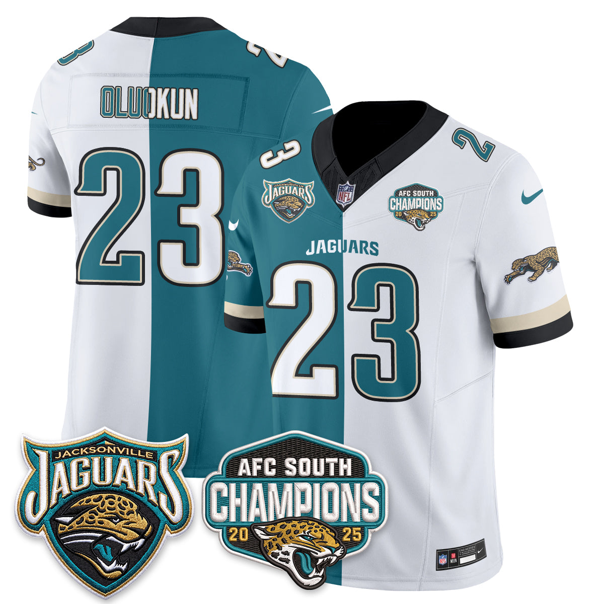 Jacksonville Jaguars Split Edition Vapor Jersey - Stitched