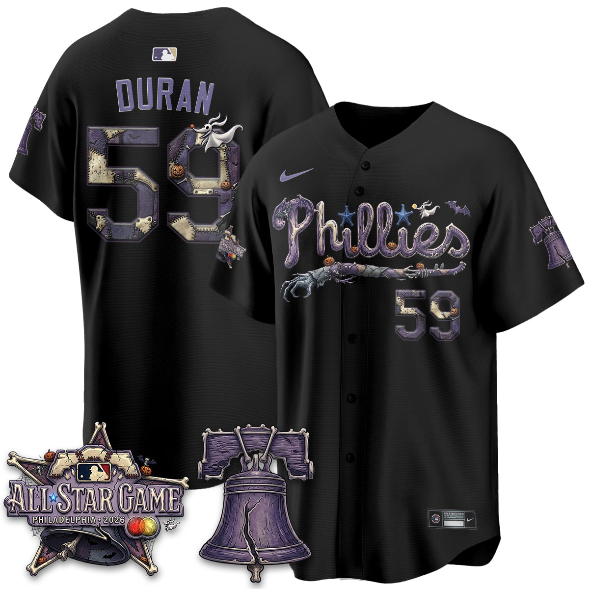 Philadelphia Phillies Nightmare Edition Vapor Jersey - Printed