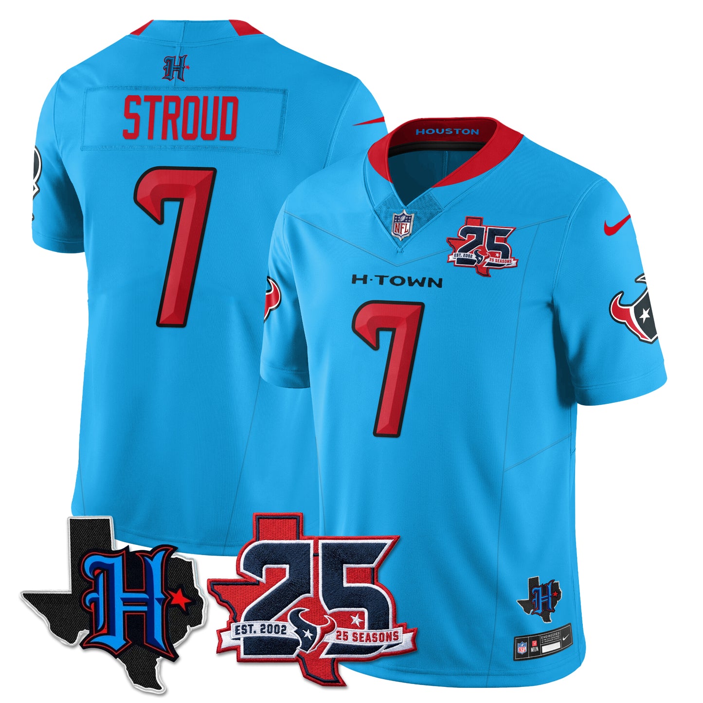 HOU 25th Seasons in 2026 Basic Vapor Limited Jersey - All Stitched