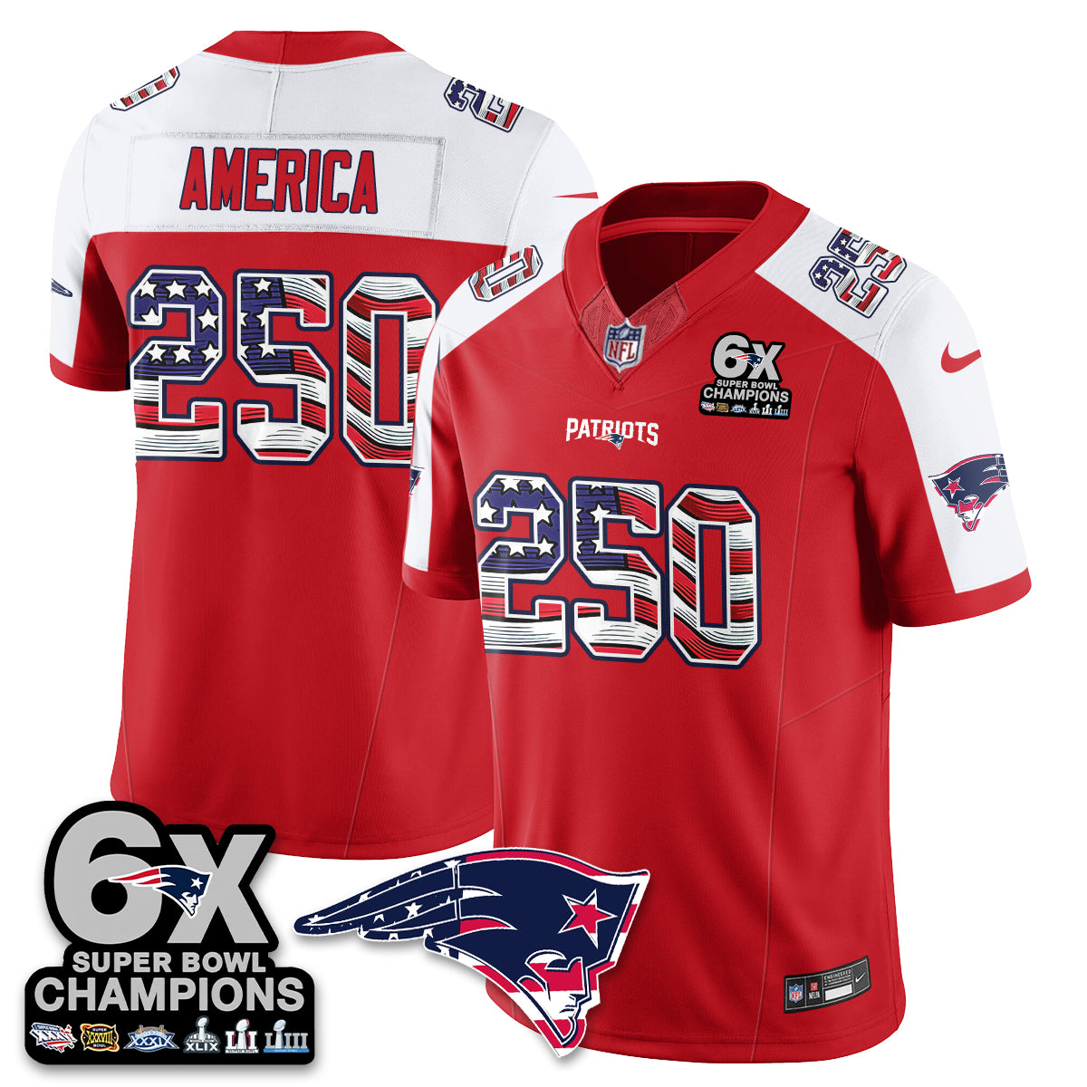 NE America Edition Vapor Jersey V2- Stitched
