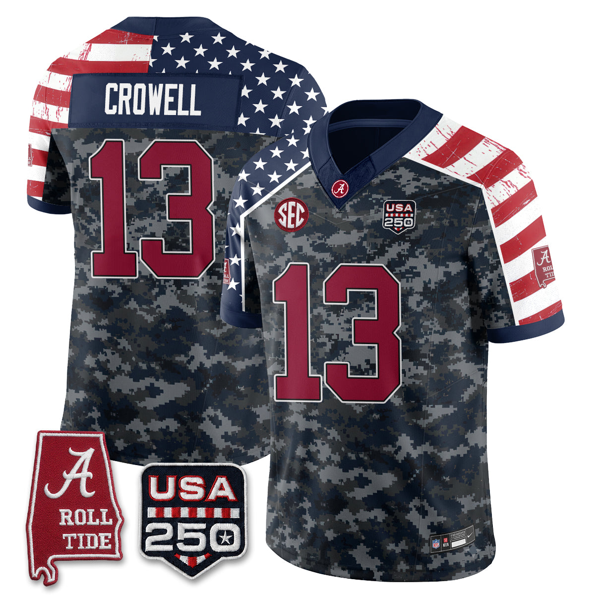 BAMA Camouflage Edition 2026 Vapor Limited Jersey - Stitched