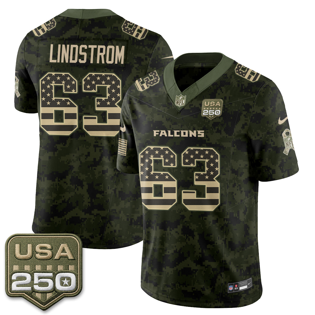 Atlanta Falcons 2026 Salute to Service Vapor Jersey - Stitched