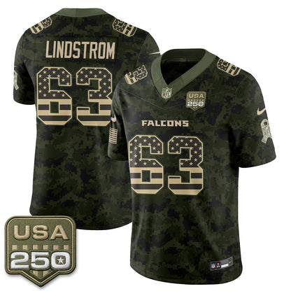 Atlanta Falcons 2026 Salute to Service Vapor Jersey - Stitched