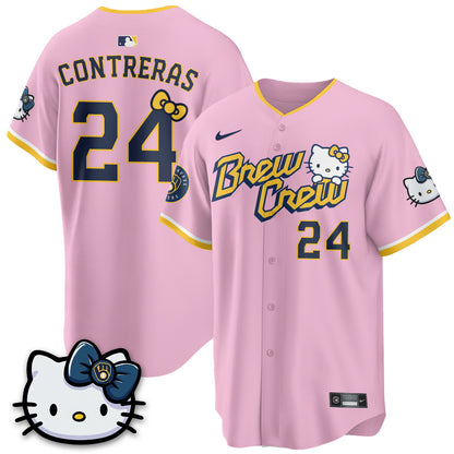 Milwaukee Brewers x Meow KT Vapor Jersey - Stitched N1