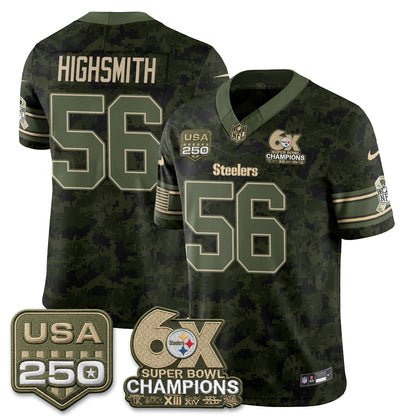 Pittsburgh Steelers 2026 Salute to Service Edition Vapor Jersey - Stitched