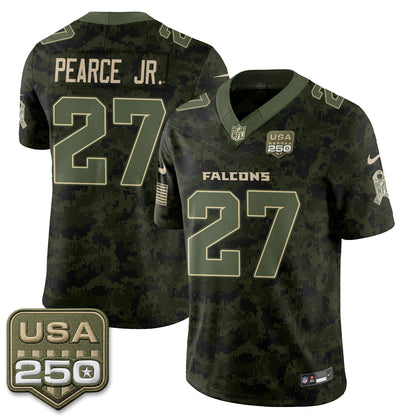 Atlanta Falcons 2026 Salute to Service Vapor Jersey - Stitched