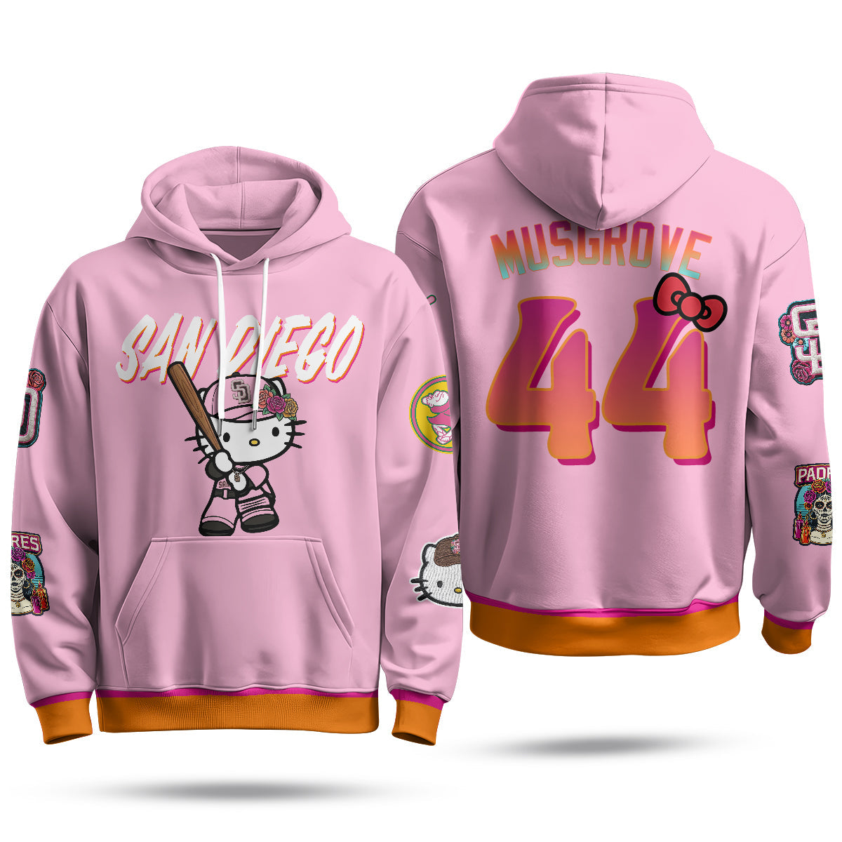 San Diego Padres x Meow KT Fleece Hoodie - Printed