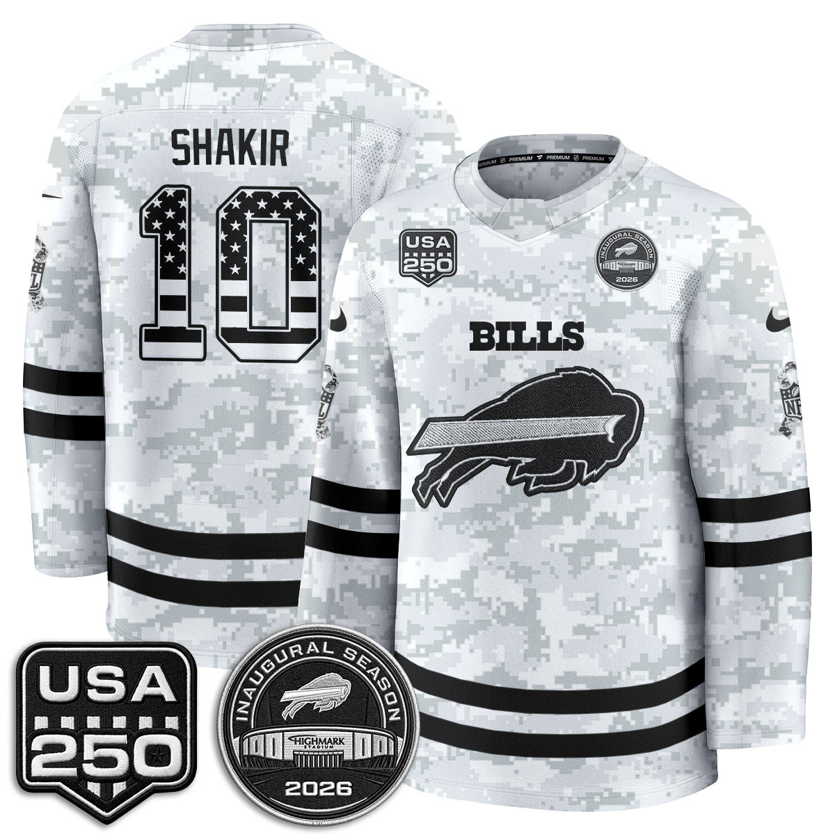BUF 2026 Salute To Service Edition Hockey Jersey - Printed