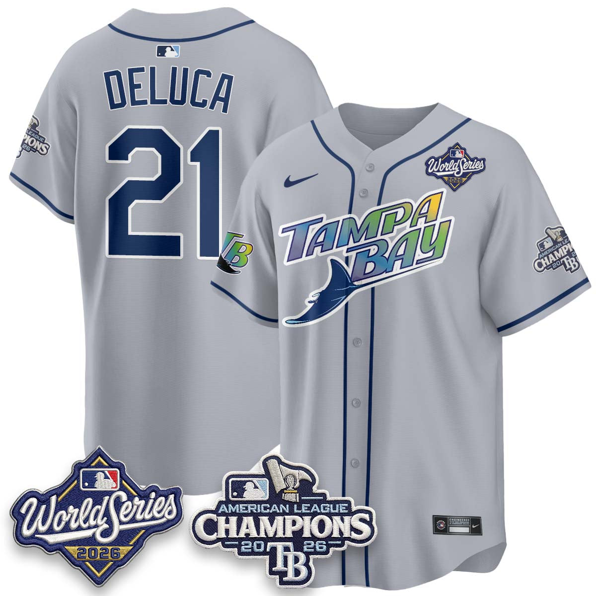 TB 2026 AL Champions Vapor Jersey - Stitched