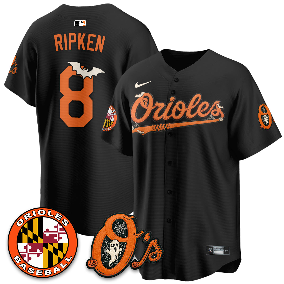 Baltimore Orioles Halloween 2026 Vapor Limited Jersey - Stitched