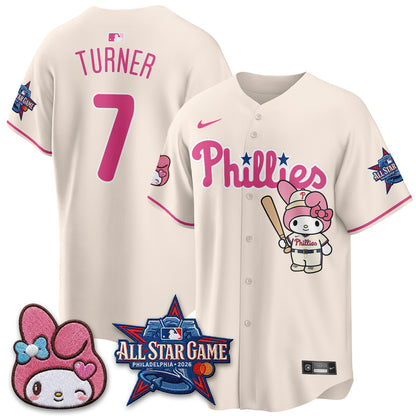 Philadelphia Phillies x Pink Sanrio Friends Edition Vapor Jersey - Stitched