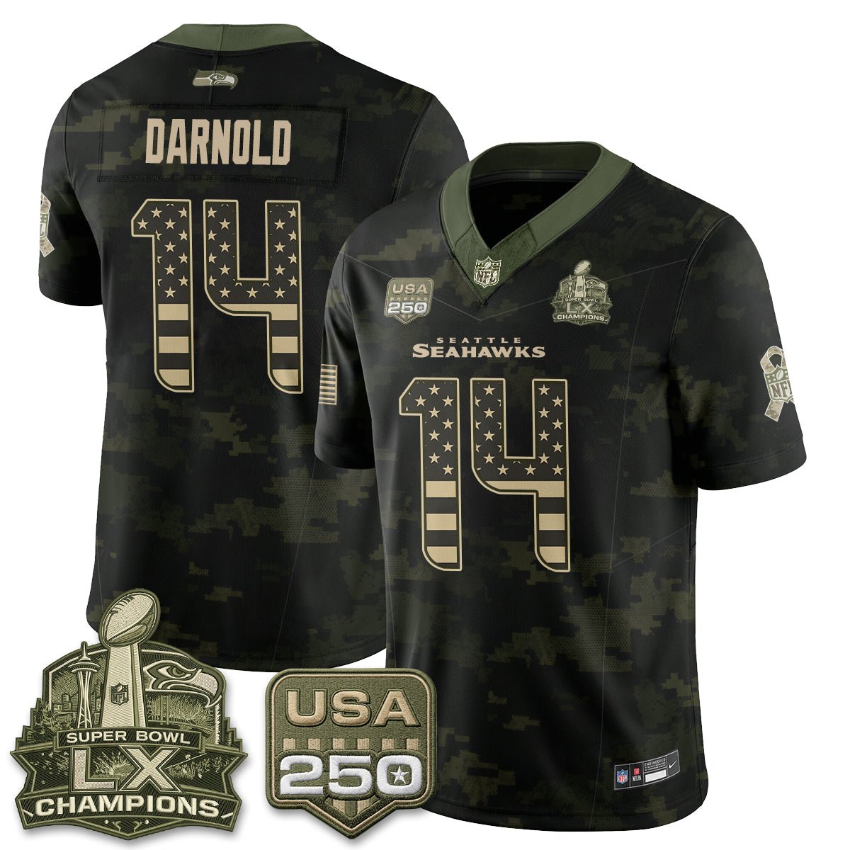 SEA 2026 Salute to Service Edition Vapor Jersey - Stitched n5