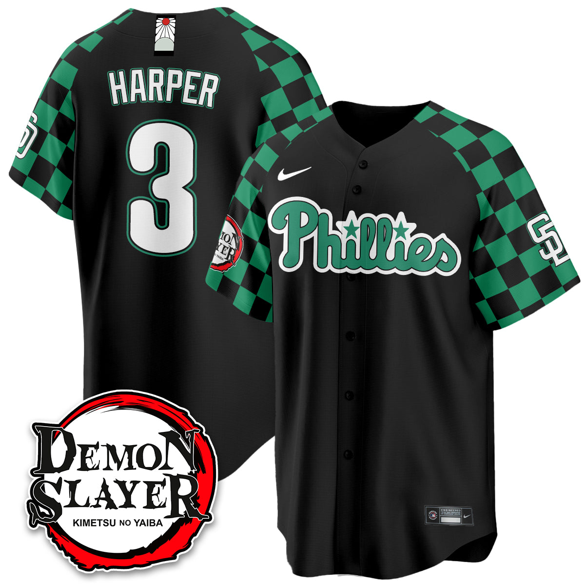 Philadelphia Phillies Demon Slayer Vapor Limited Jersey - Stitched