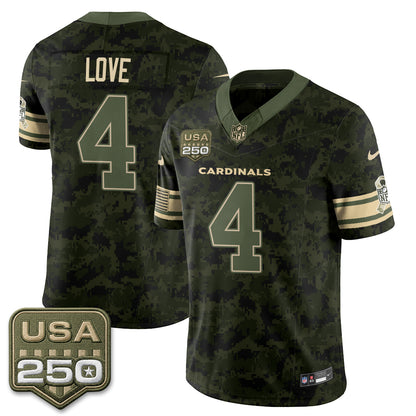 Arizona Cardinals 2026 Salute to Service Vapor Jersey - Stitched