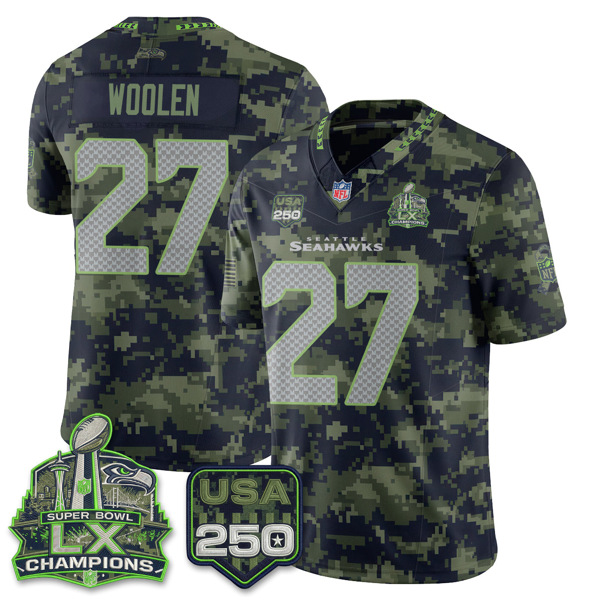 SEA 2026 Salute to Service Edition Vapor Jersey - Stitched n5