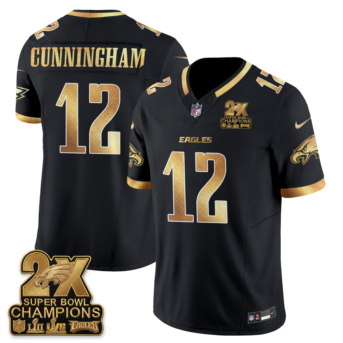 Philadelphia Eagles Fan Gear Vapor Jersey V3- Stitched