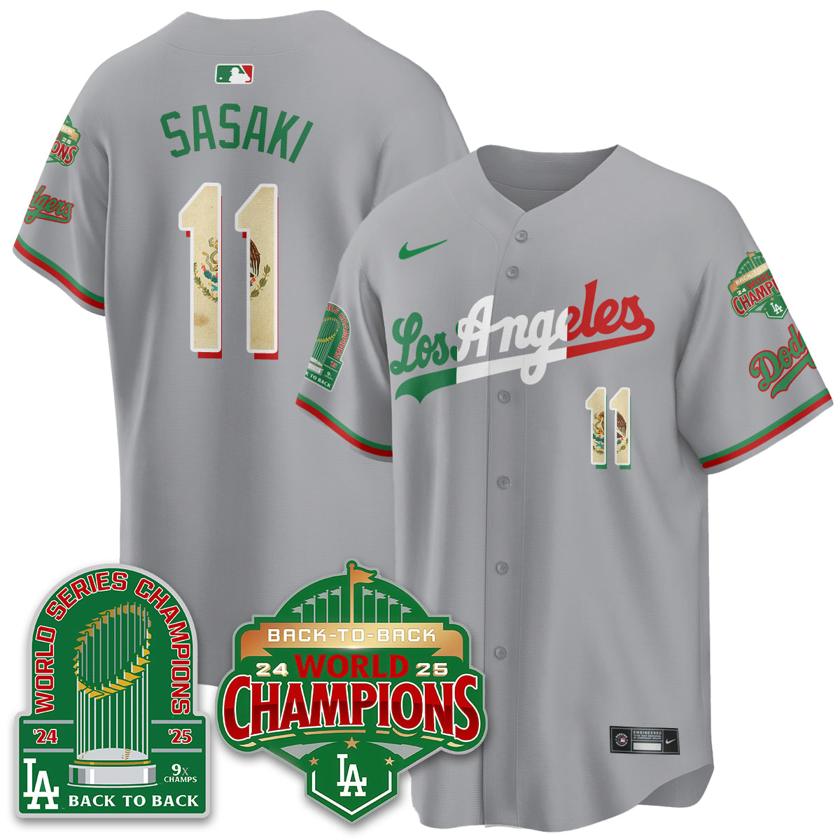 LAD Mexico Vapor Limited Jersey - 9x & B2B Champs - All Stitched