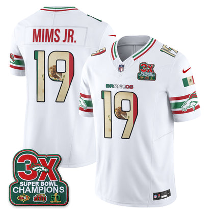 Denver Broncos Mexico Edition Vapor Jersey - Stitched