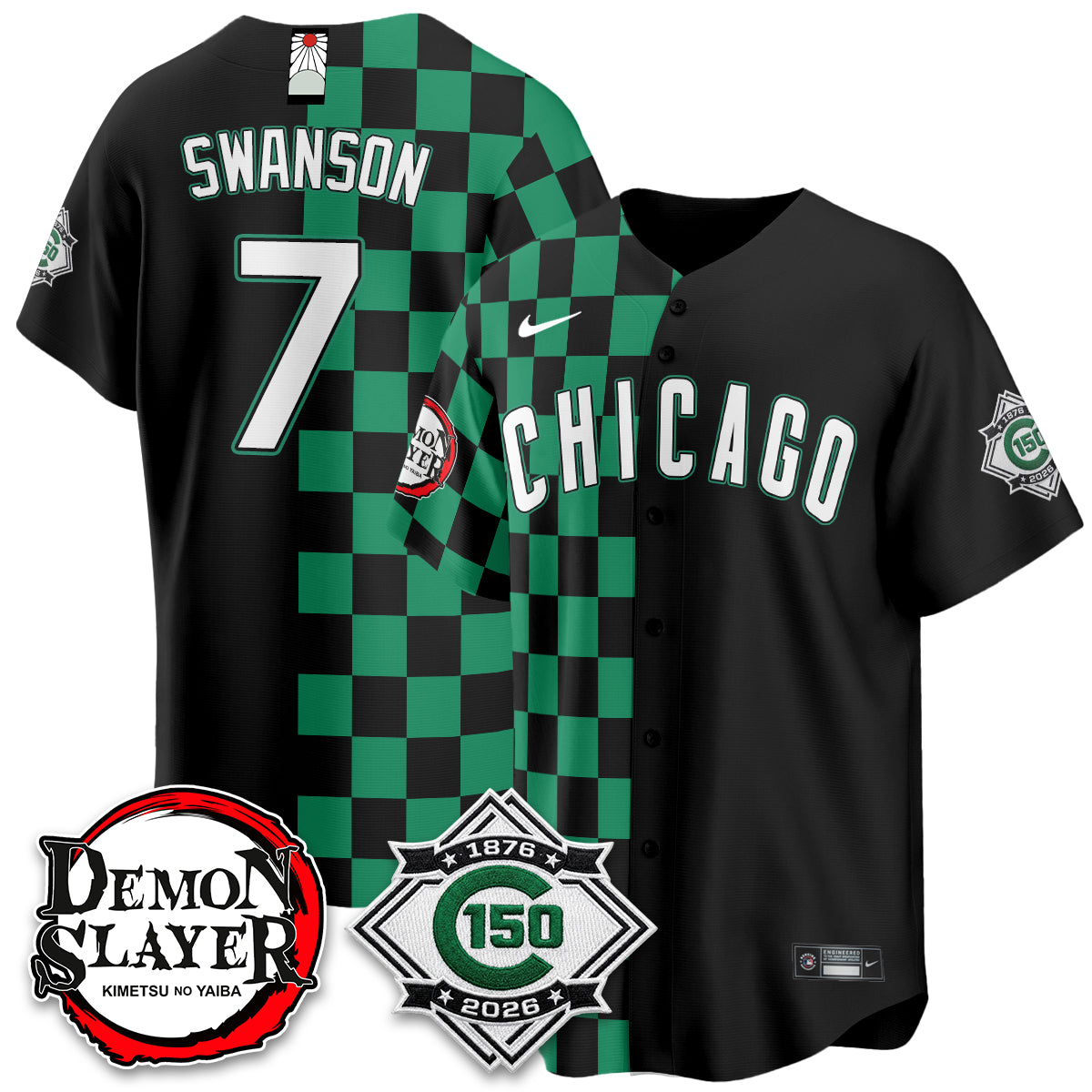 Chicago Cubs Demon Slayer Vapor Limited Jersey - Stitched