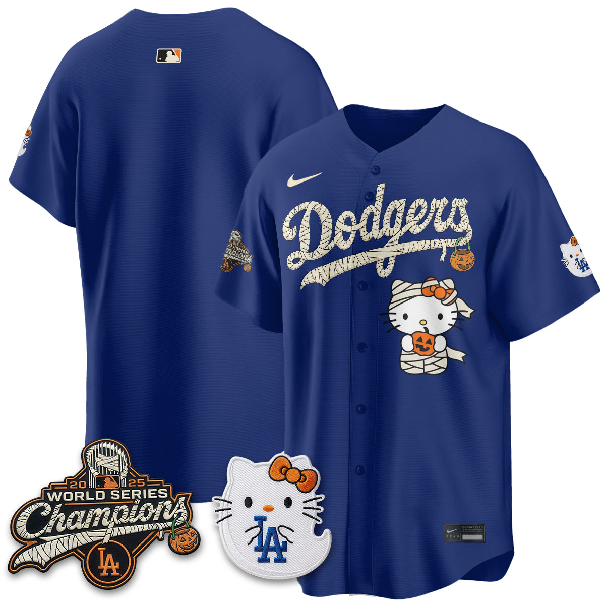 Los Angeles Dodgers Halloween 2026 Vapor Jersey V2- Stitched