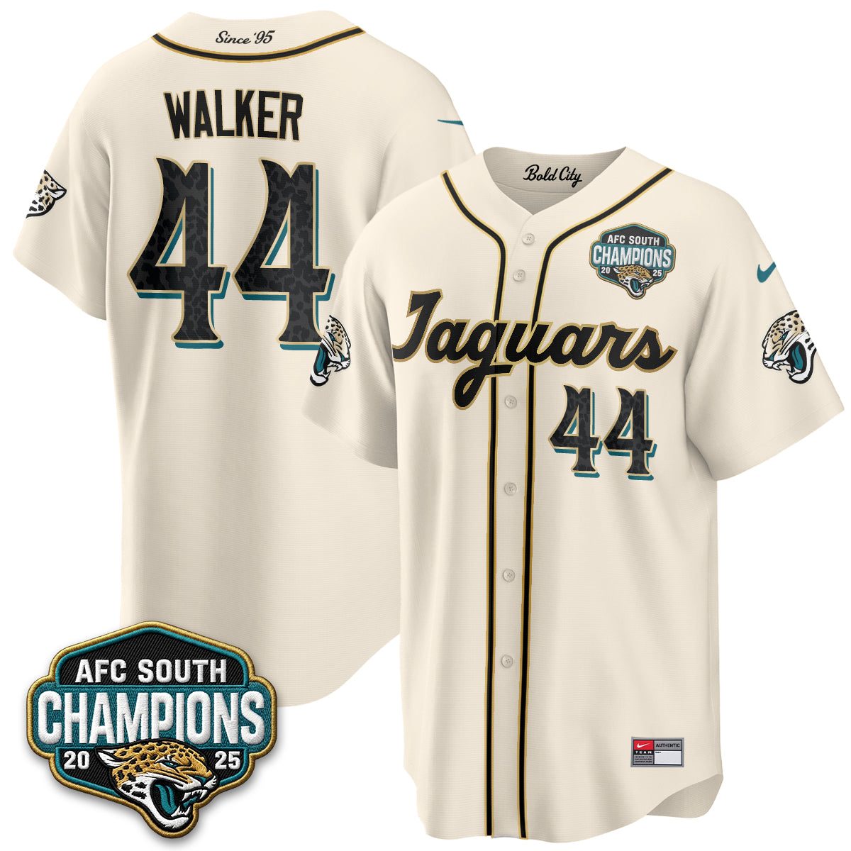 Jacksonville Jaguars 2026 Rivalries Baseball Vapor Jersey - Stitched