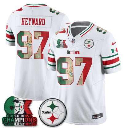 Pittsburgh Steelers Mexico Edition Vapor Jersey - Stitched