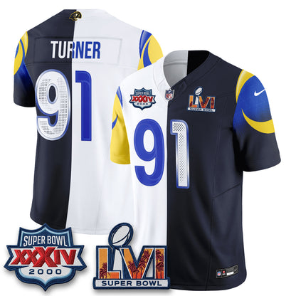LAR Rivalries Split Vapor Jersey - Stitched