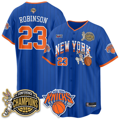 New York Knicks 2026 NBA Finals x Bunny Vapor Jersey V2- Stitched