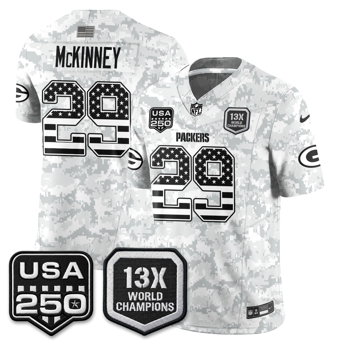 Green Bay Packers 2026 Salute To Service Edition Vapor Jersey - Stitched