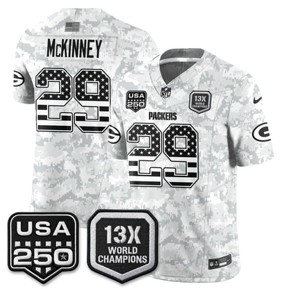 Green Bay Packers 2026 Salute To Service Edition Vapor Jersey - Stitched