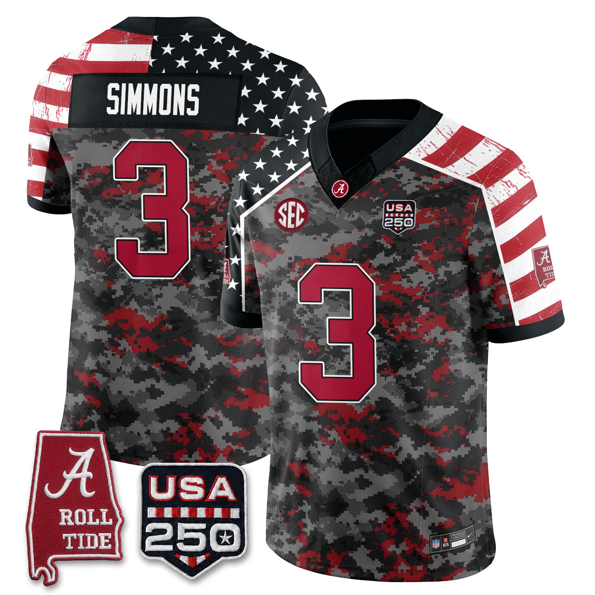 BAMA Camouflage Edition 2026 Vapor Limited Jersey - Stitched
