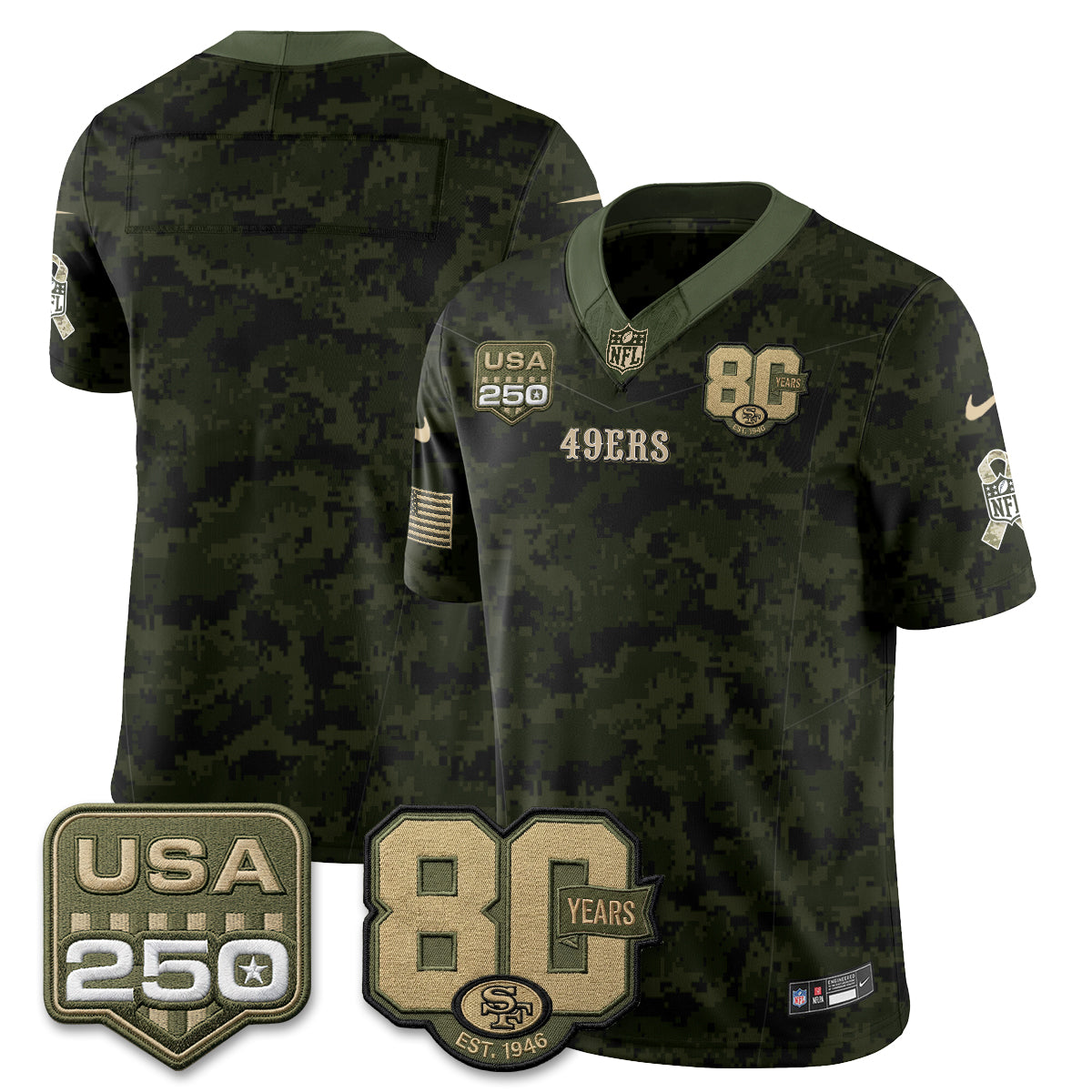 SF 2026 Salute to Service Edition Vapor Jersey - Stitched