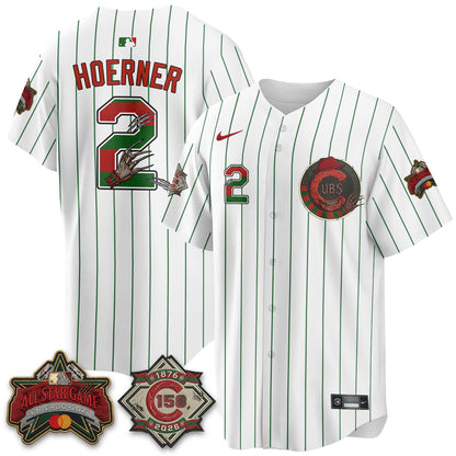 Chicago Cubs A Nightmare on Wrigley Field Edition Vapor Jersey - Stitched