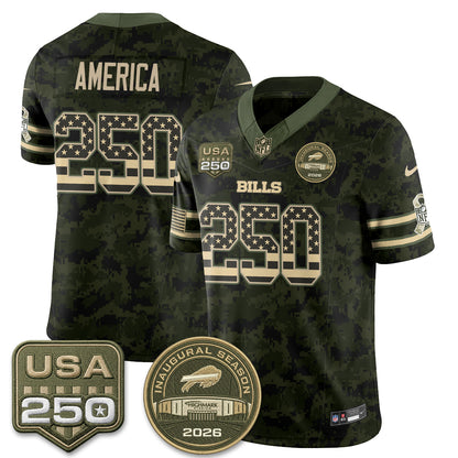 Buffalo Bills 2026 Salute to Service Edition Vapor Jersey - Stitched