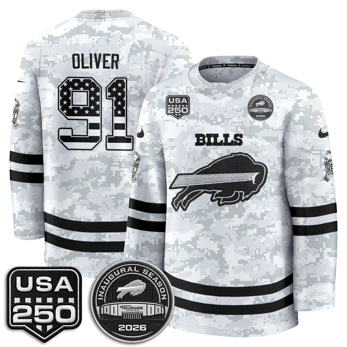 BUF 2026 Salute To Service Edition Hockey Jersey - Printed