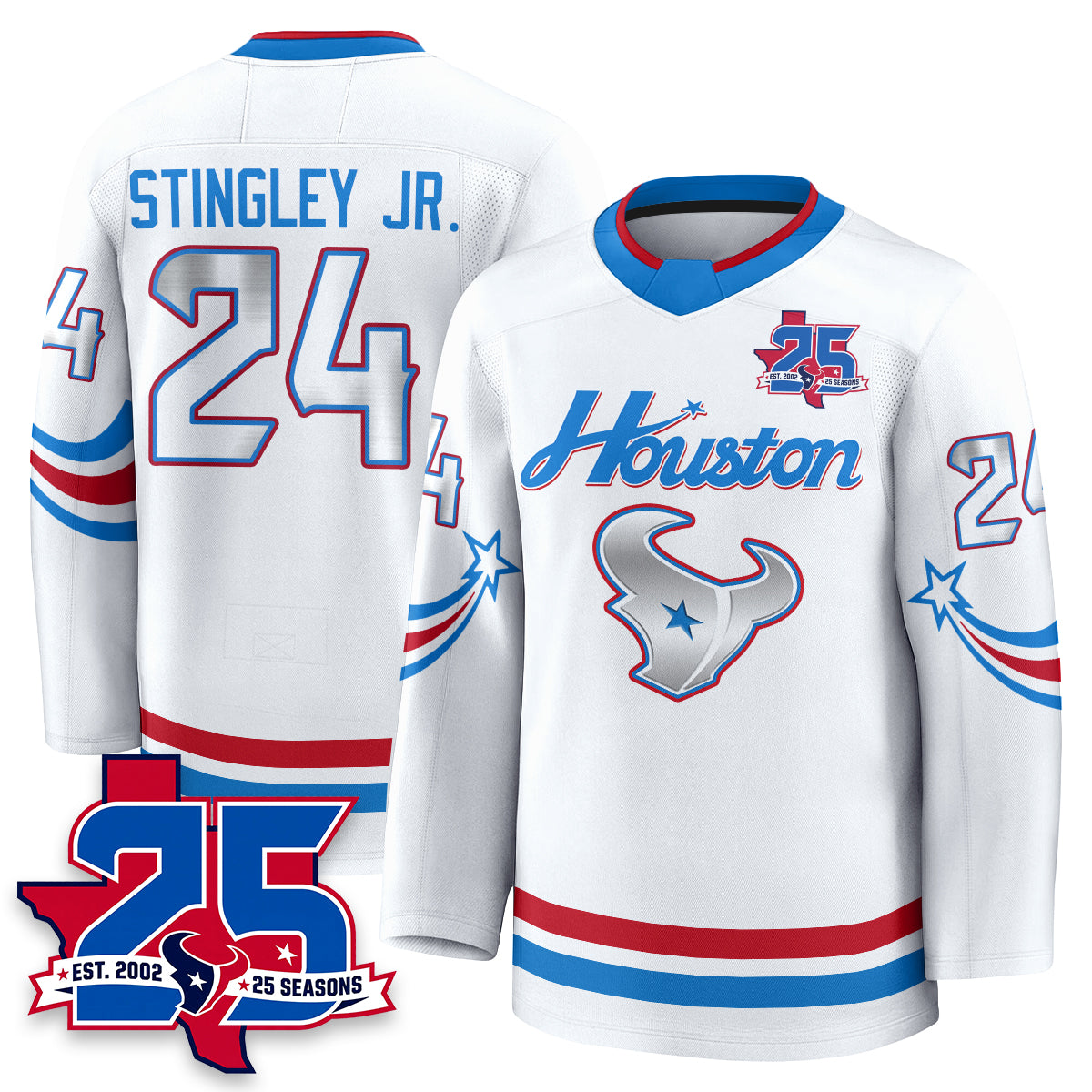 Houston Texans 2026 Rivalries Hockey Jersey - Printed