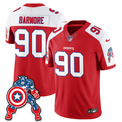 New England Patriots x Vibranium Shield Edition Vapor Jersey - Stitched