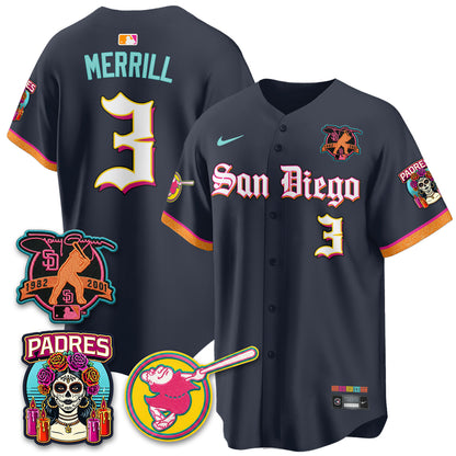 SD 2026 City Connect x Tony Gwynn Patch Vapor Premier Limited Jersey - All Stitched - V5