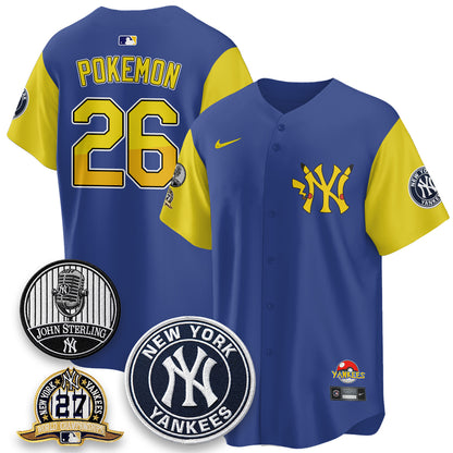 New York Yankees x PKM Cartoon Limited Jersey -  Stitched