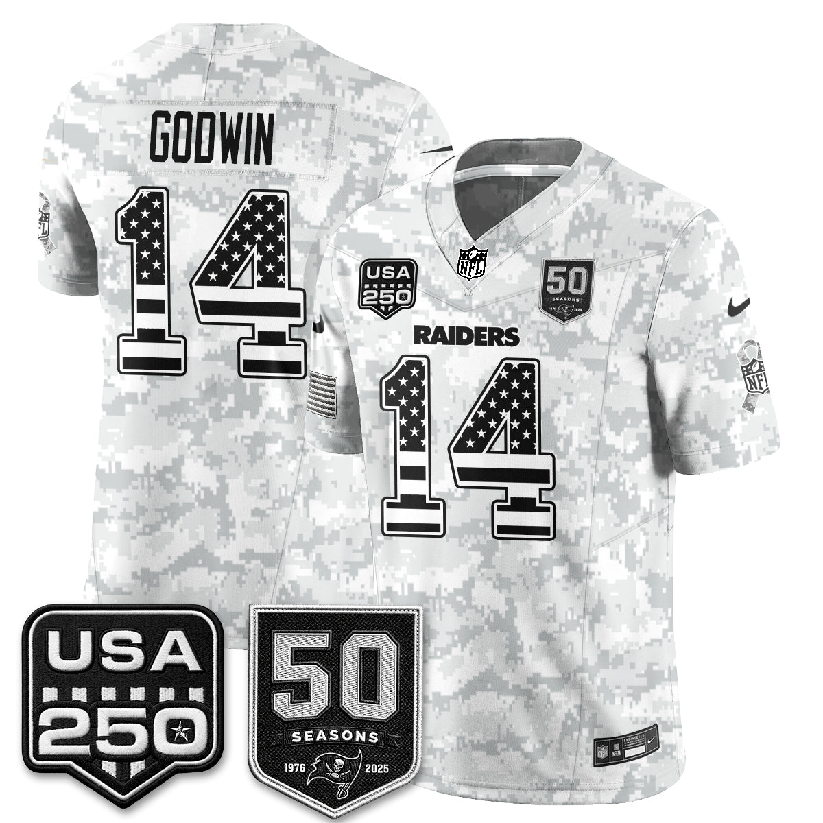 Tampa Bay Buccaneers 2026 Salute to Service Edition Vapor Jersey - Stitched