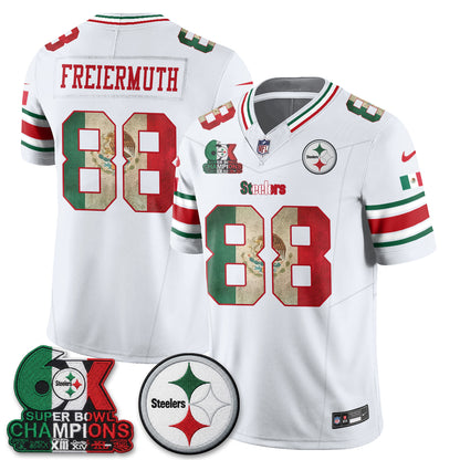 Pittsburgh Steelers Mexico Edition Vapor Jersey - Stitched