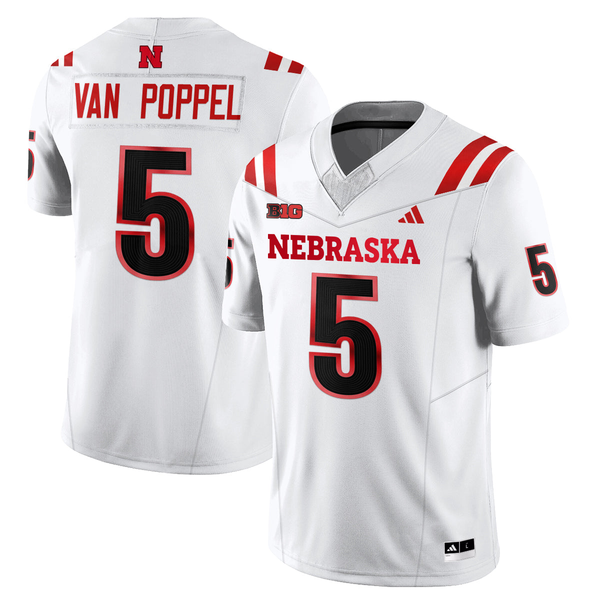 Nebraska Huskers 2026 "The Fire Rises" Vapor Jersey - Stitched