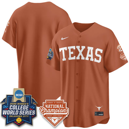 TEX Softball 2026 World Series (WCWS) Vapor Premier Limited Jersey - B2B Champs - Stitched