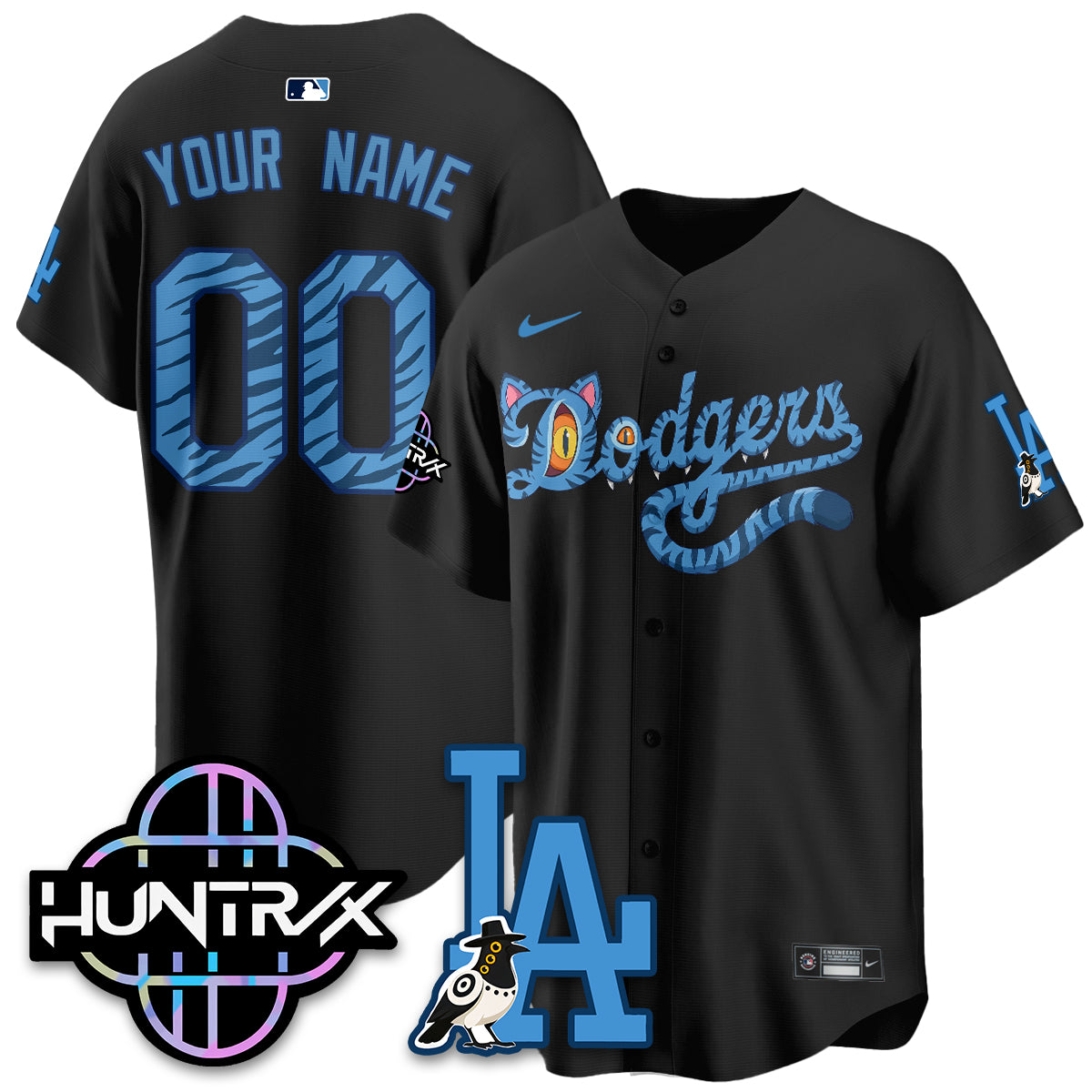 Los Angeles Dodgers x K-Pop Demon Hunters 2026 Vapor Custom Jersey - Stitched