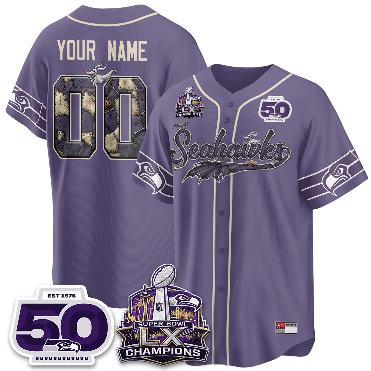 SEA 2026 Nightmare Edition Vapor Custom Baseball Jersey - Stitched